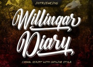 Willingar Diary Script Font