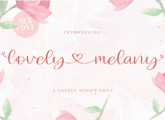 Lovely Melany Script Font