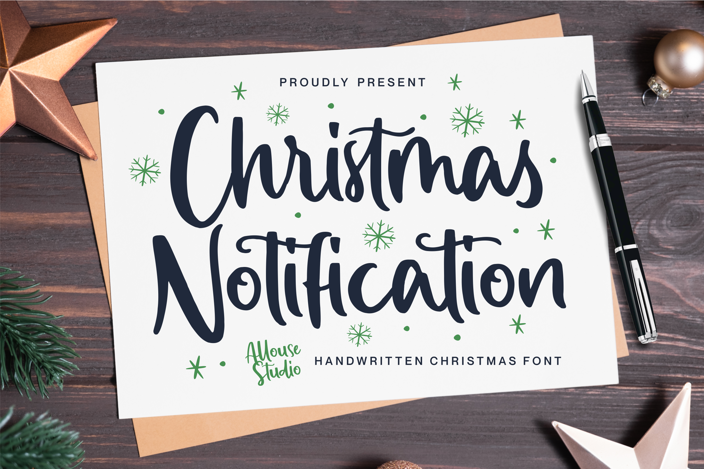 Christmas Notification Script Font