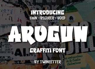 AROGUN Display Font