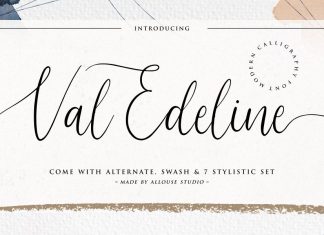 Val Edeline Calligraphy Font