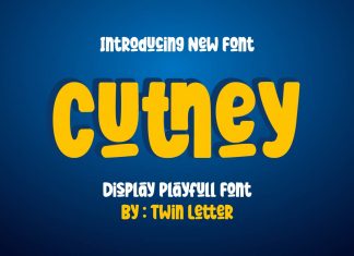 CUTNEY Display Font