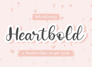 Heartbold Script Font