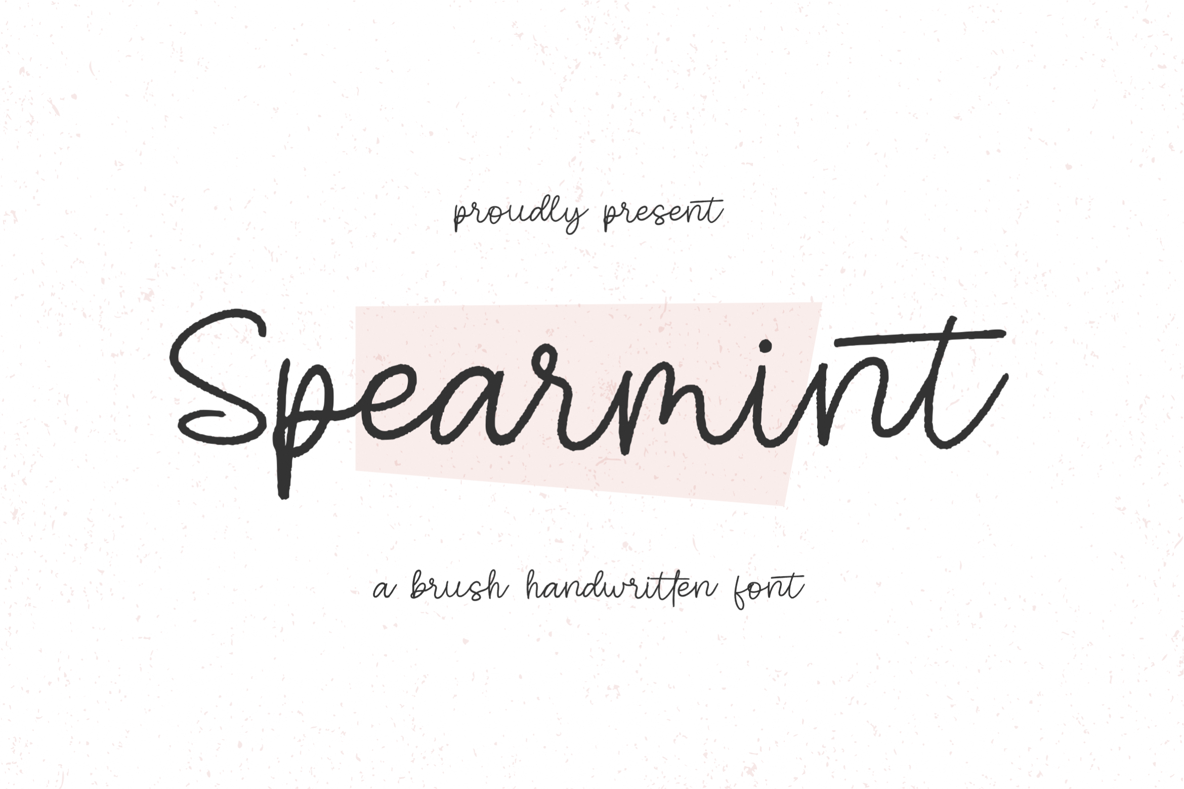 Spearmint Handwritten Font