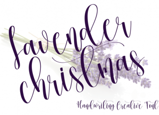 Lavender Christmas Script Font
