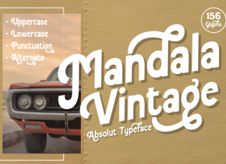 Mandala Vintage Sans Serif Font