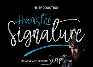 Hamster Signature Script Font