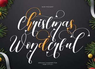 Christmas Wonderful Script Font