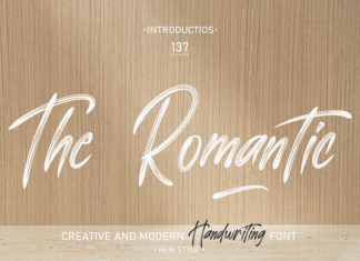 The Romantic Brush Font