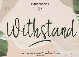 Withstand Brush Font