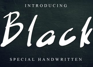 Black Script Font