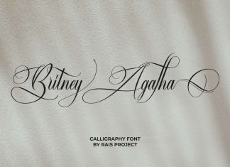 Britney Agatha Calligraphy Font