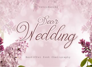 Dear Wedding Calligraphy Font