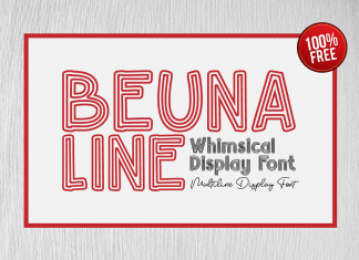 Beuna Line Font