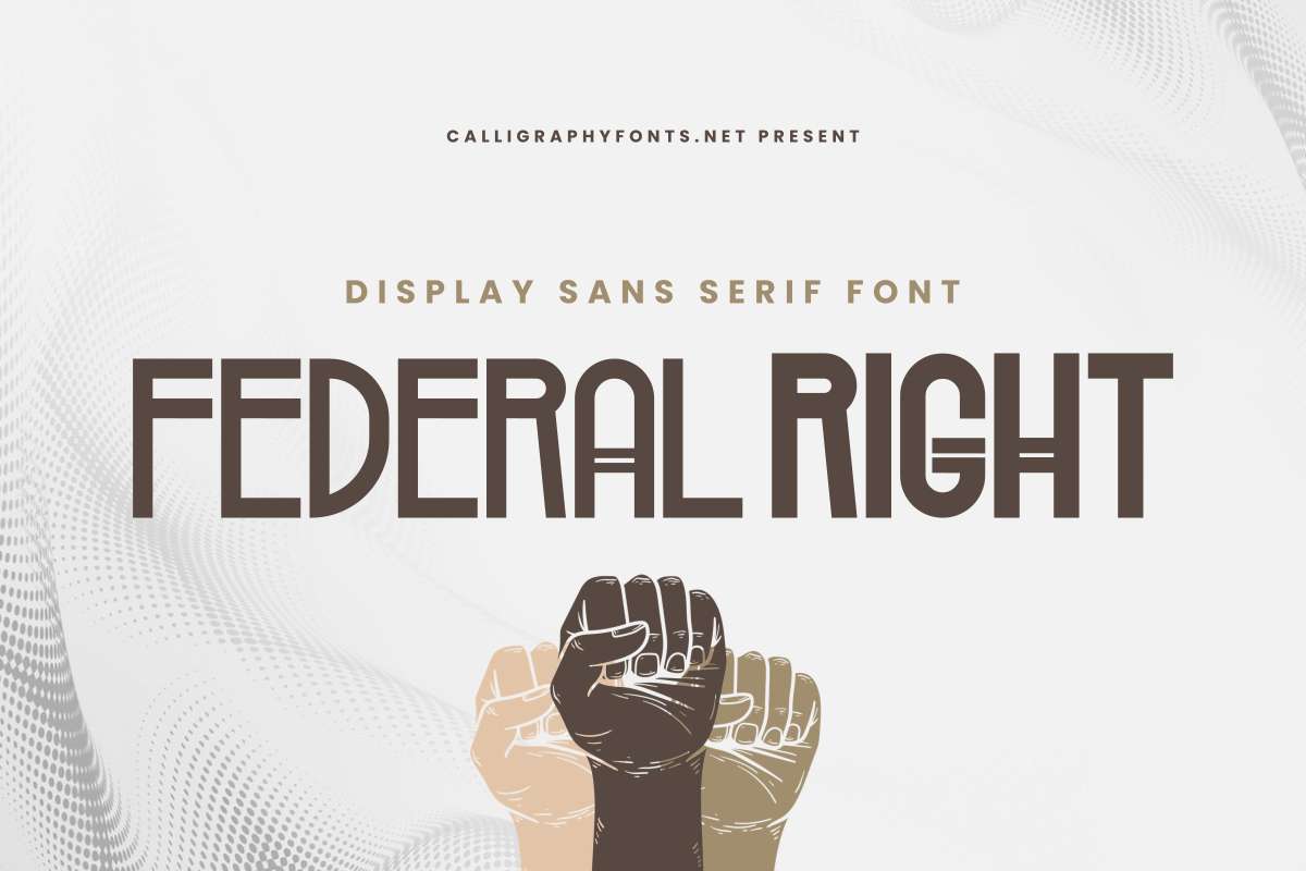 Federal Right Display Font