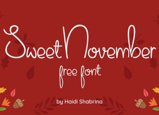 Sweet November Handwritten Font