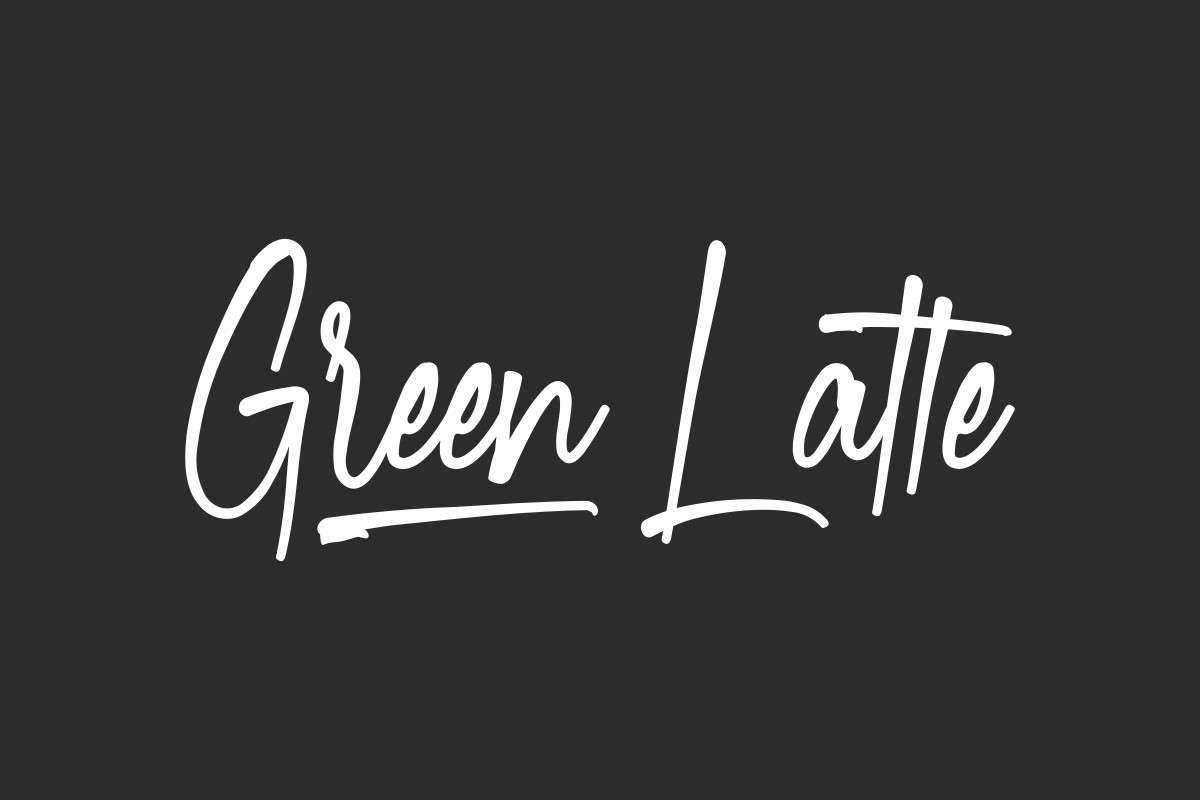 Green Latte Script Font