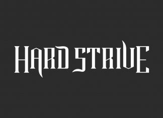 Hard Strive Font