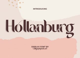 Hollanburg Display Font