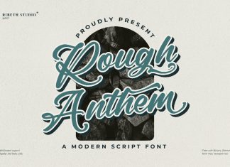 Rough Anthem Script Font