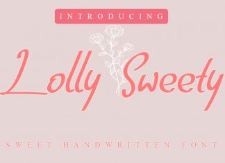 Lolly Sweety Script Font