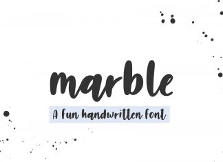 Marble Handwritten Font