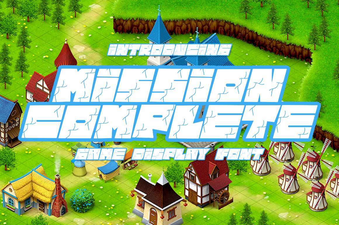 Mission Complete Display Font