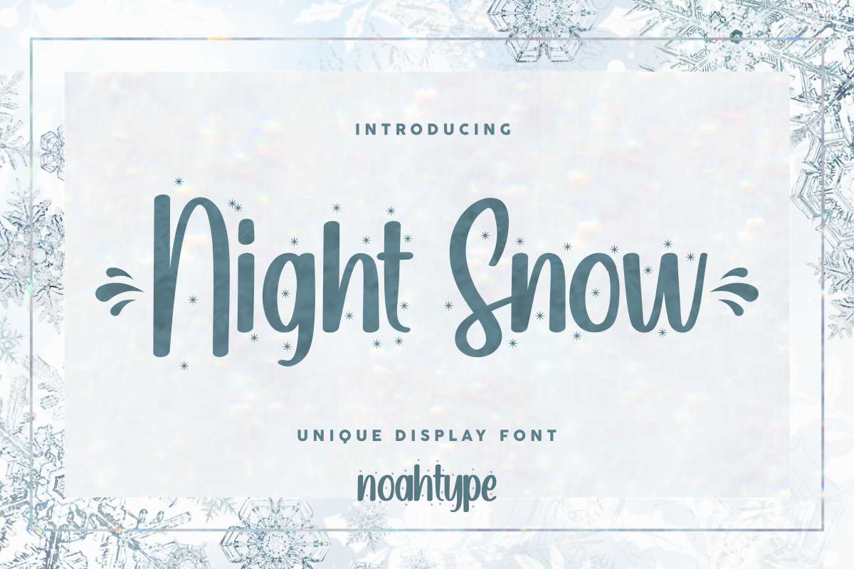 Night Snow Script Font