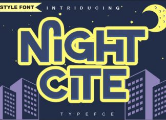 Night Cite Display Font