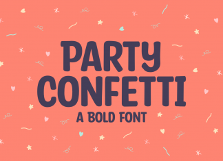 Party Confetti Display Font