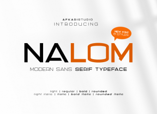 Nalom Sans Serif Font