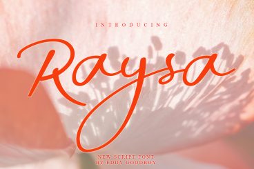 Raysa Script Font