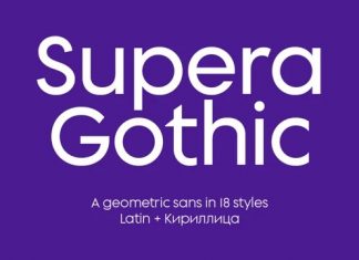 Supera Gothic Sans Serif Font