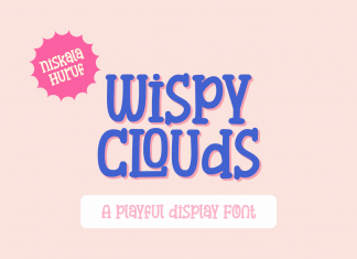 Wispy Clouds Display Font