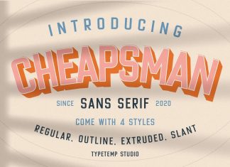 Cheapsman Display Font