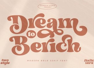 Dream to Berich Display Font