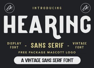 Hearing Display Font