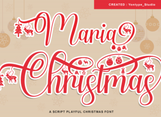 Maria Christmas Script Font