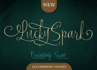 Lucky Spark Calligraphy Font