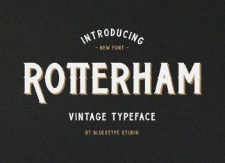 Rotterham Display Font
