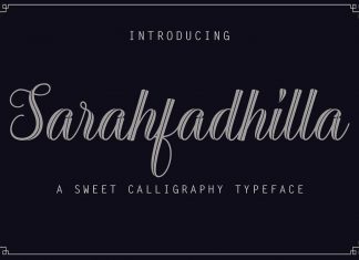 Sarahfadhilla Script Font