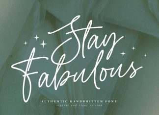 Stay Fabulous Handwritten Font