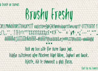 Brushy Freshy Brush Font