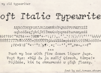 Soft Italic Typewriter Font