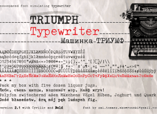Triumph Typewriter Font