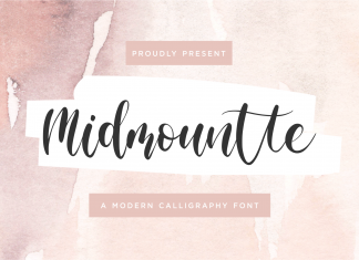 Midmountte Script Font