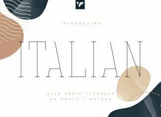 Italian Slab Serif Font