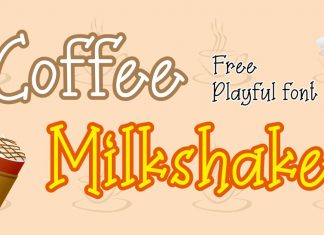 Coffee Milkshake Display Font