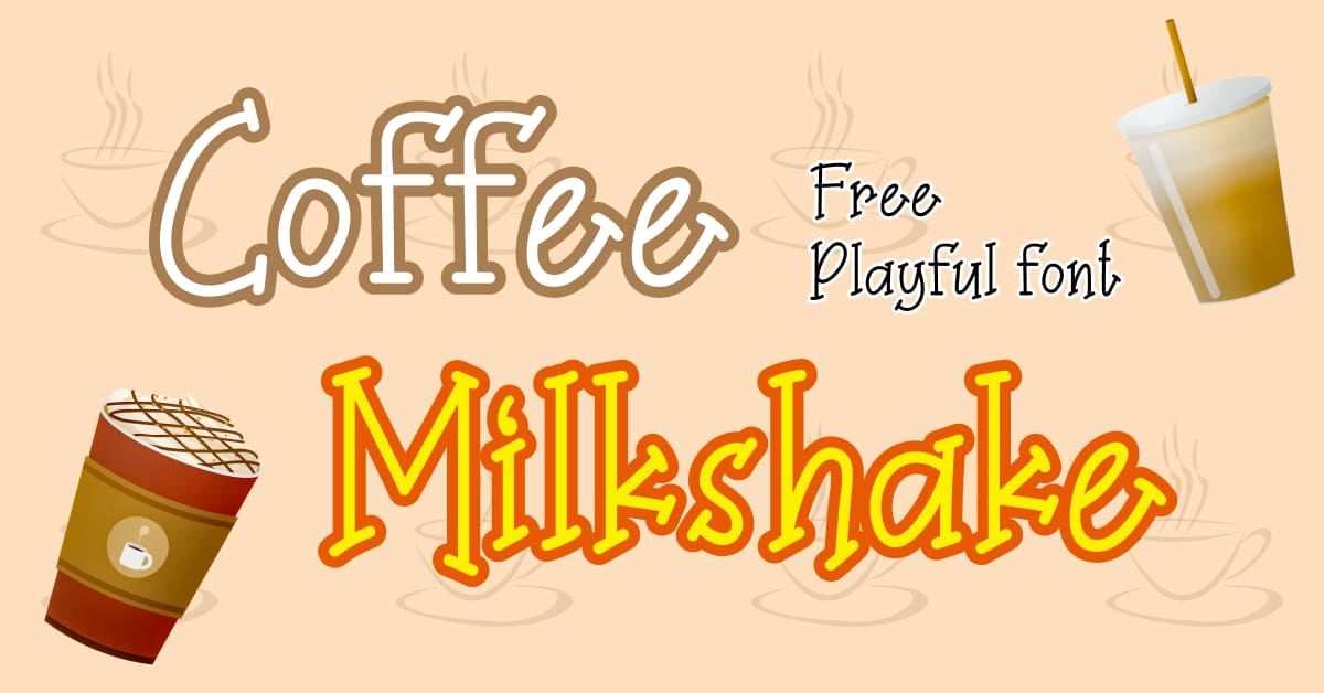 milkshake font frr