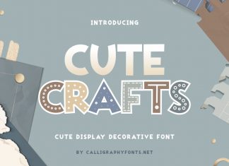 Cute Crafts Display Font